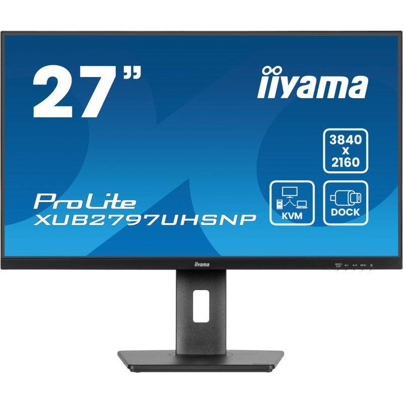 iiyama Prolite XUB2797UHSNP-B1 27&quot; IPS 4K 100Hz USB-C Dock 96W Altavoces Altura Ajustable (5 Años Garantía)