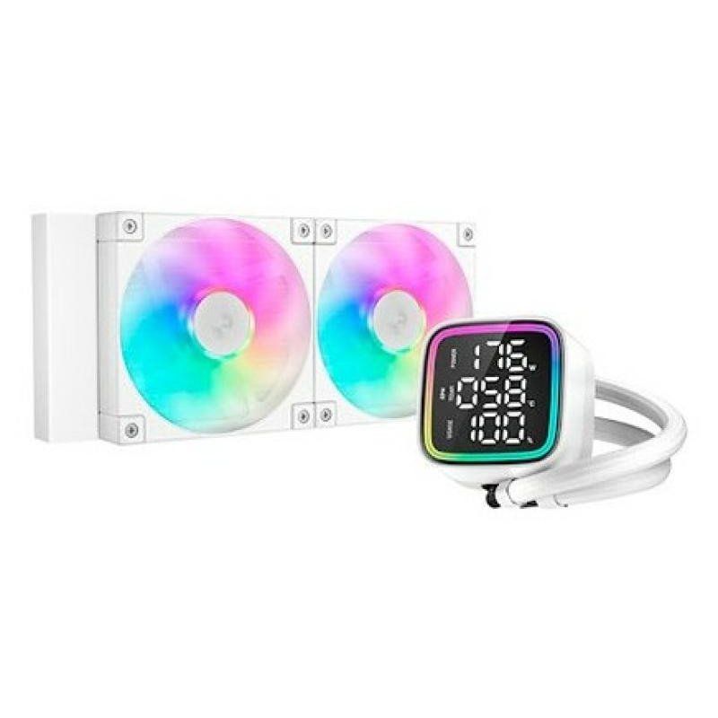 CORSAIR H100i RGB ELITE Refroidisseur Liquide Pour CPU - 240mm AIO - Ventilateurs AF120 ELITE PWM - Intel® LGA 1700, 1200, 2066, AMD® AM5 &amp; AM4 Sockets - Blanc
