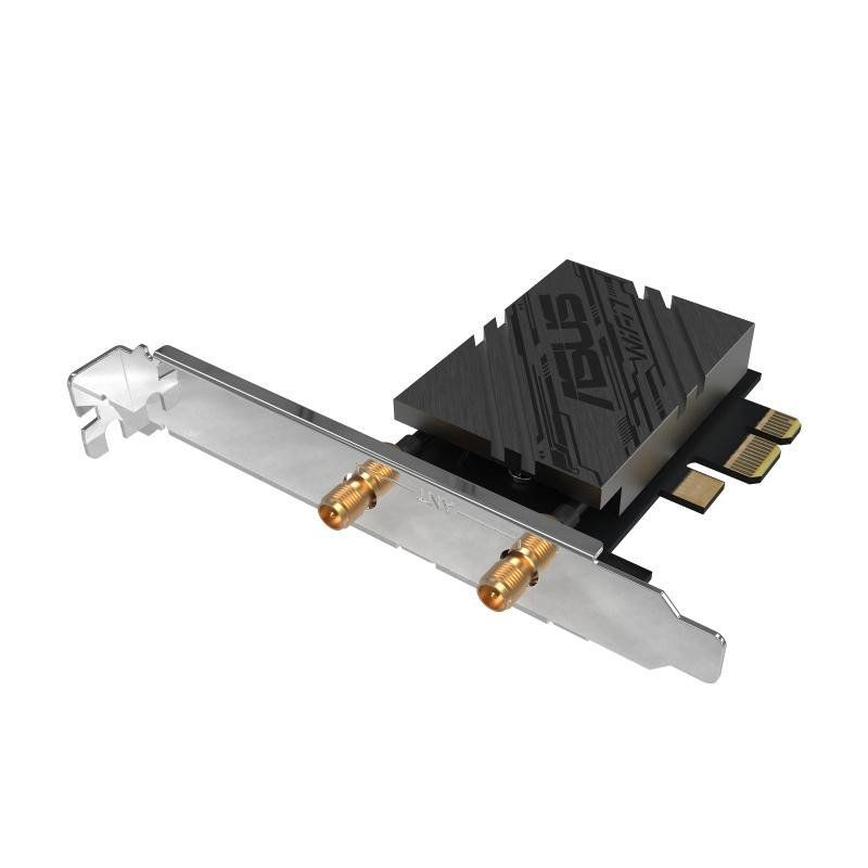 ASUS PCE-BE92BT - Carte Réseau Wi-FI 7, Tri-Bande, 9400 Mbit/s, Bluetooth 5.4, WPA3 Network Security, OFDMA et MU-MIMO, Multi-Link Operation