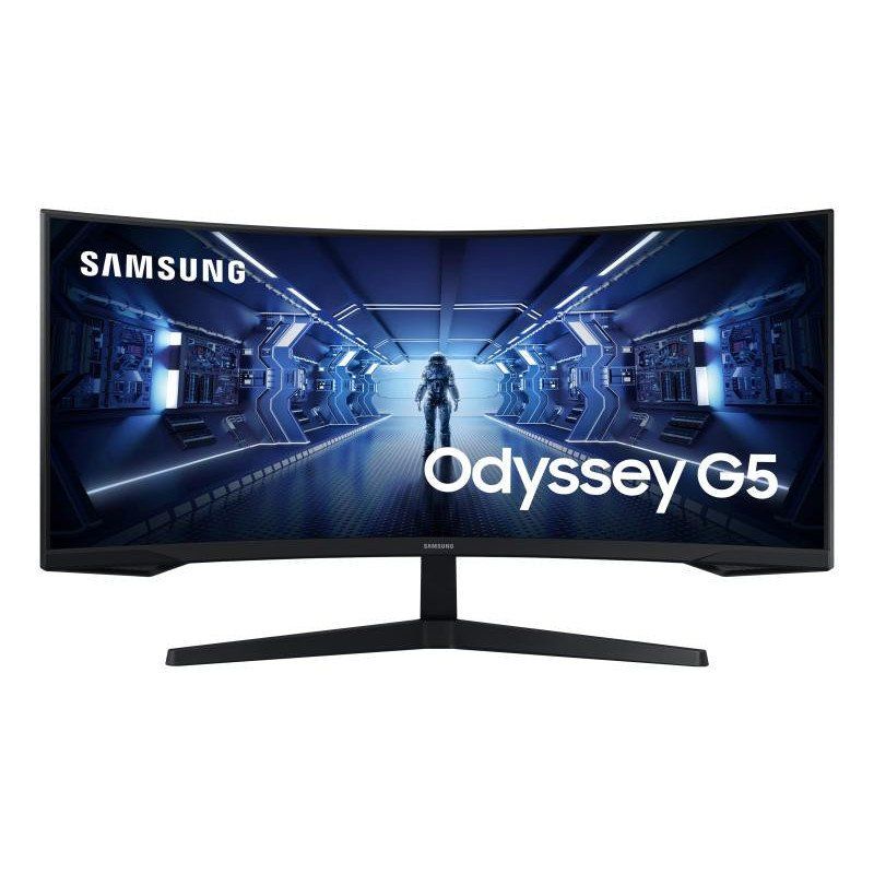 Samsung Ecran PC Odyssey G55T 34&#39;&#39; 165Hz, 1ms, Dalle VA 1000R, UWQHD 3440x1440, 2500:, 250cd/m2, AMD FreeSync Premium, Pied Ajustable,HDMI, DisplayPort