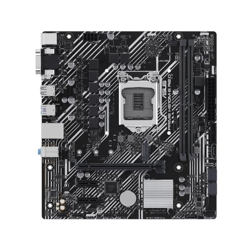 ASUS Prime H510M-E R2.0 Carte mère Socket Intel LGA1200 (chipset Intel H470, mATX, DDR4, USB 3.2 Gen 1, M.2, Ethernet 1 Go, Aura Sync)