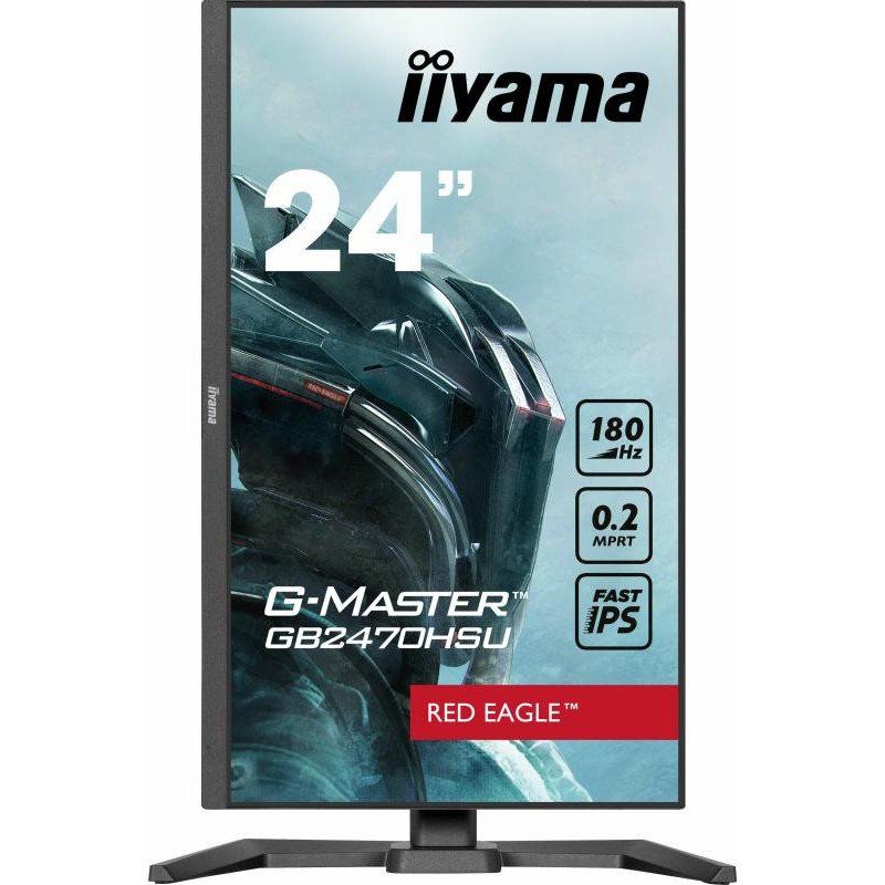 iiyama G-Master GB2470HSU-B6 23.8&quot; Fast IPS FullHD 180Hz 0.2 ms USB-A Altavoces Altura Ajustable