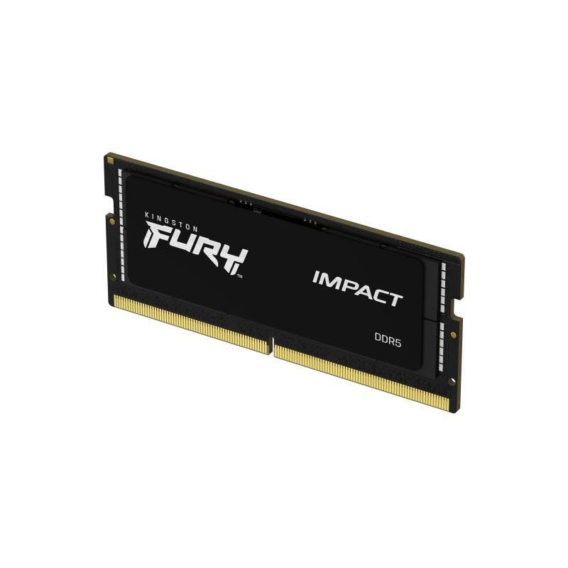 Kingston FURY Impact PnP 32GB (2x16GB) 5600MT,S DDR5 CL40 SODIMM Mémoire d’ordinateur Portable de Gamer Kit de 2 - KF556S40IBK2-32