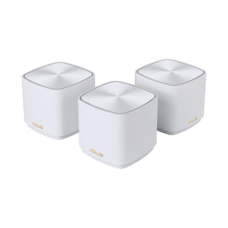 ASUS ZenWiFi XD5 White - Pack de 3 - Système Wi-FI 6 AX Mesh, Double Bande, 3000 Mbit/s, 700m2, AiProtection avec TrendMicro à Vie