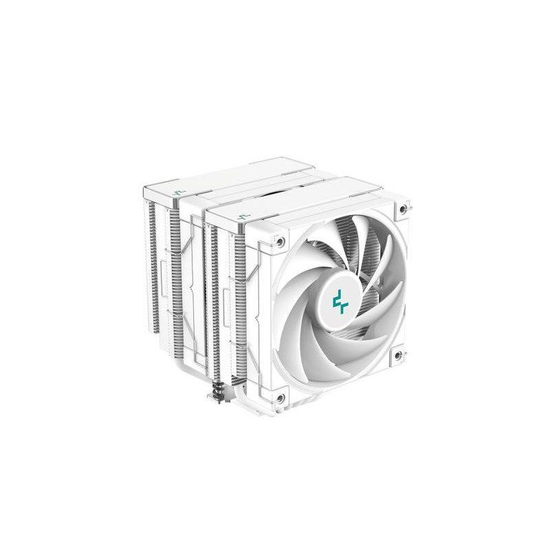 AK620 400 500S radiateur CPU refroidi par air de bureau affichage numérique ventilateur d&#39;ordinateur 6 tube de cuivre silencieux (Color : AK620 digital display ice white)