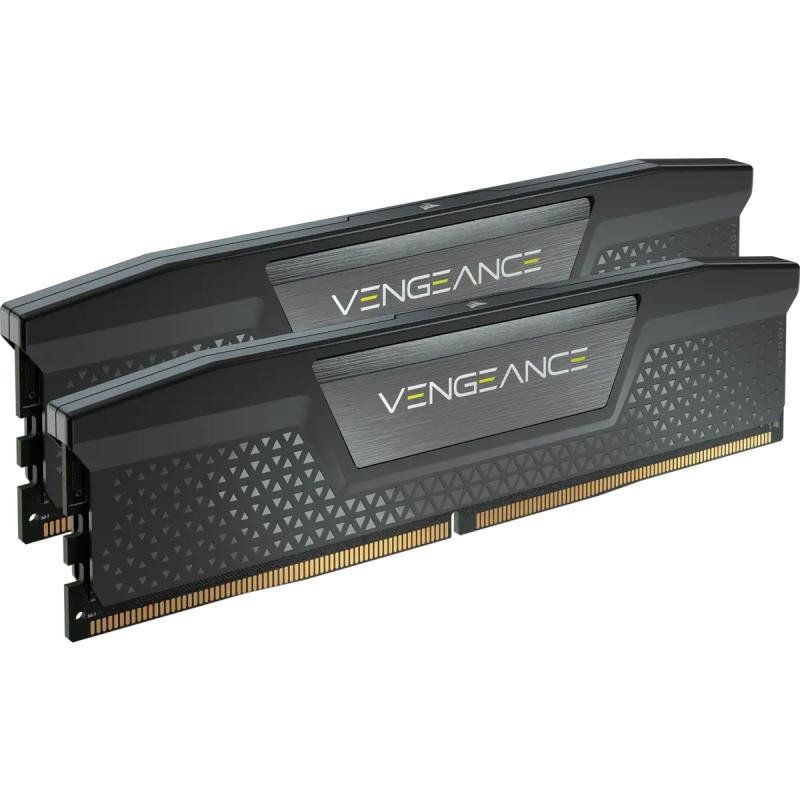 CORSAIR VENGEANCE DDR5 RAM 32Go (2x16Go) 6400MHz CL32 Intel XMP Compatible iCUE Mémoire d&#39;Ordinateur - Noir (CMK32GX5M2B6400C32)