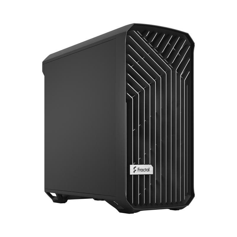 Fractal Design Torrent Compact Black - Solid Side Panel - Open Grille for Maximum air Intake - Two 180mm PWM Fans Included - Type C - ATX Airflow Mid Tower PC Gaming Case
