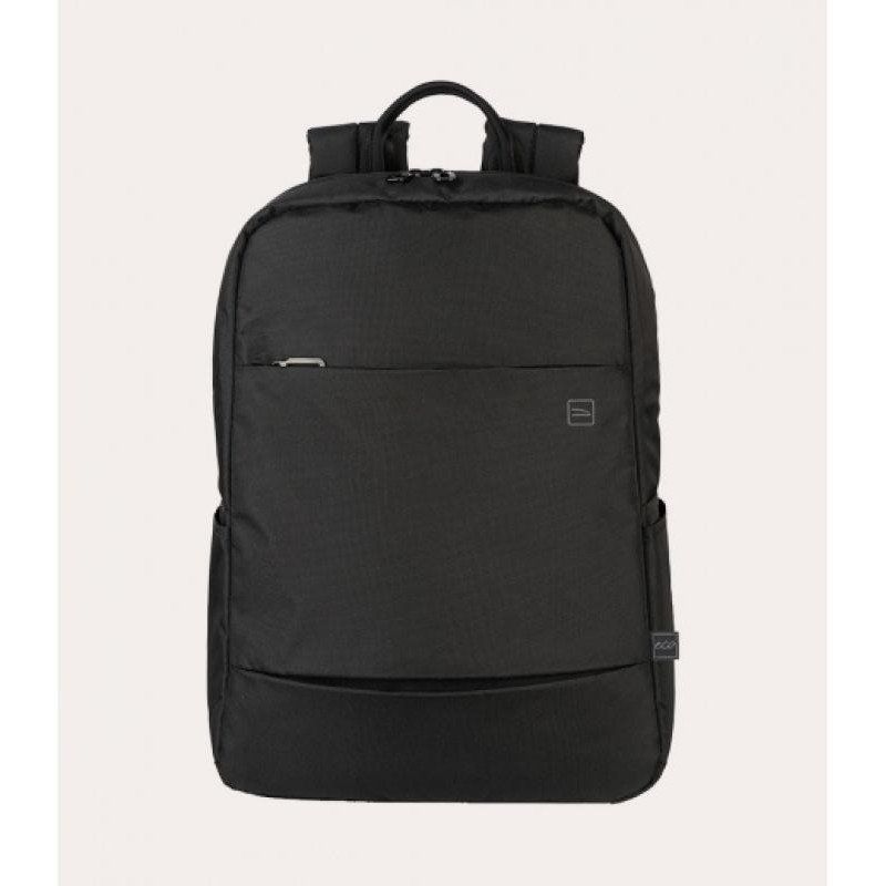 TUCANO – GLOBAL 2 – Sac à dos pour ordinateur portable 15.6’’ et MacBook Pro 16’’ – Bretelles rembourrées et réglables, dos ergonomique et porche frontale plate – Noir