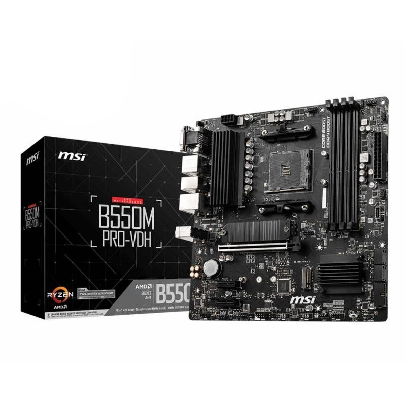 MSI B550M Pro-VDH Carte mère AMD B550 Emplacement AM4 Micro ATX