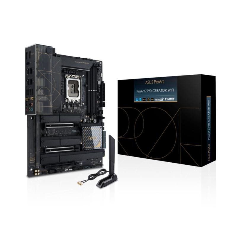 ASUS ProArt Z790-CREATOR WIFI – Carte mère Intel Z790 LGA1700 ATX (PCIe 5.0, DDR5, 16+1 DrMOS 70A, Thunderbolt 4 compatible USB4, 10 Gb &amp; 2.5 Gb Ethernet, WiFi 6E, 4 x PCIe 4.0 M.2)