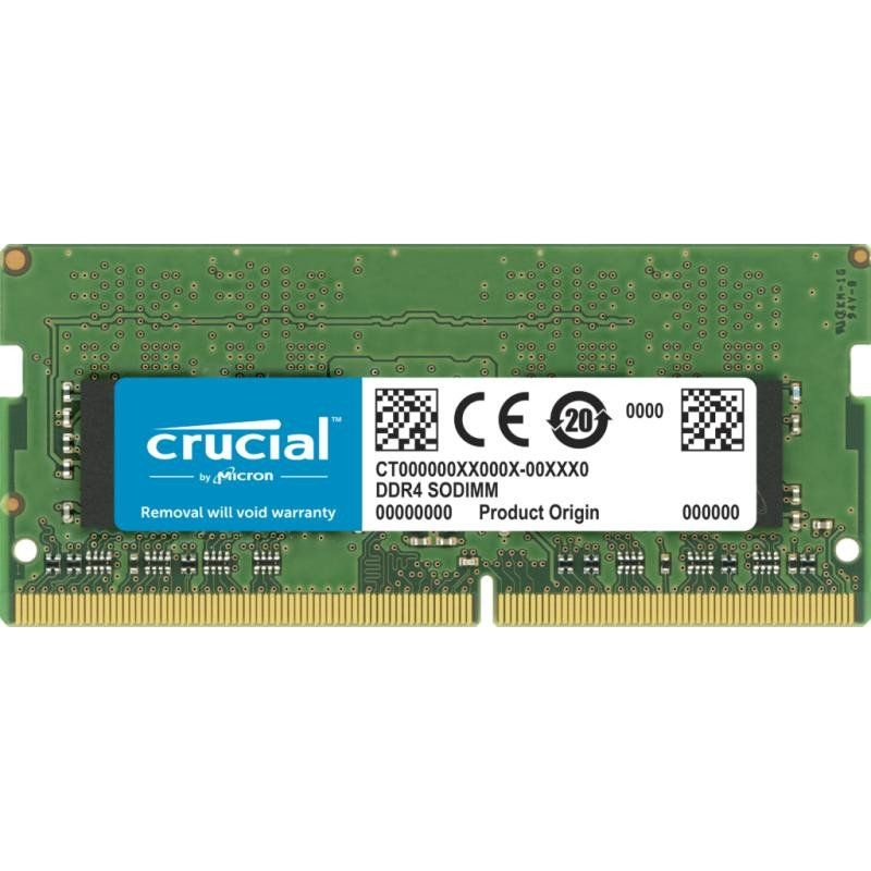 Crucial RAM DDR4 32GB 3200MHz SODIMM CL22, Mémoire pour Ordinateur Portable, Mini PC, Memoire Haute Performance (ou 2933MHz / 2666MHz) - CT32G4SFD832A