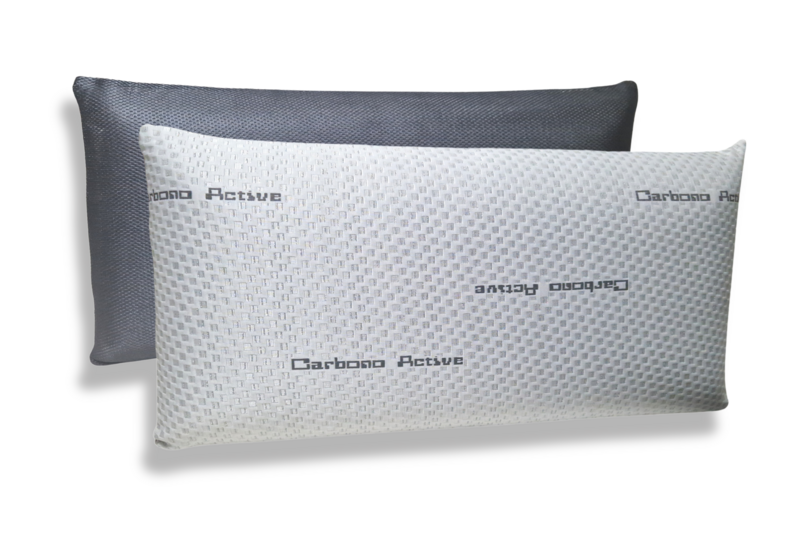 ALMOHADA VISCOELASTICA CARBONO, NUCLEO 100% DE VISCO ELASTICO, FUNDA 3D FRESH Y CARBONO