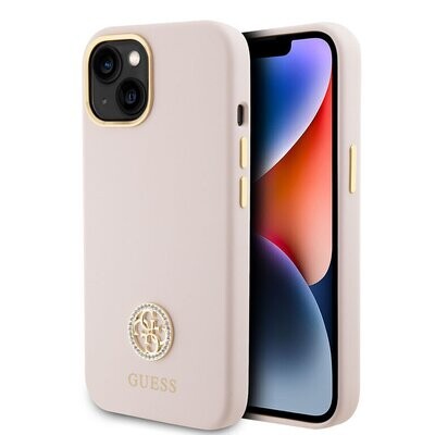 Guess iPhone 15 Back Cover Case with Logo Strass 4G | Stylish Protection | Phonecase.nl