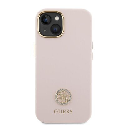 Guess iPhone 15 Back Cover Case with Logo Strass 4G | Stylish Protection | Phonecase.nl