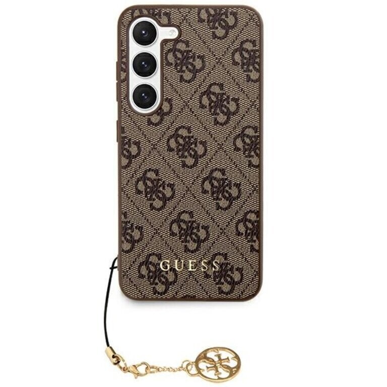 Guess Galaxy S24 Plus Achtercover case - 4G bedel - Bruin