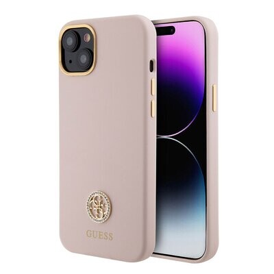 Guess iPhone 15 Plus Back cover case - Logo strass 4G