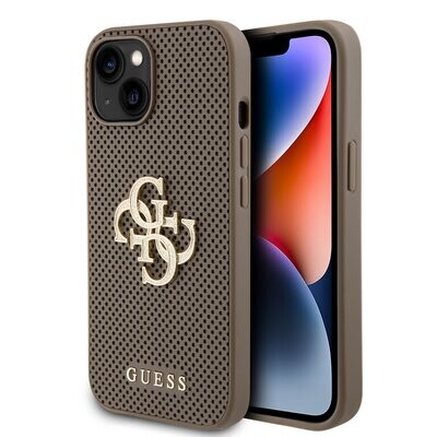 Guess iPhone 15 Plus Back cover case - Perforated 4G - glitter