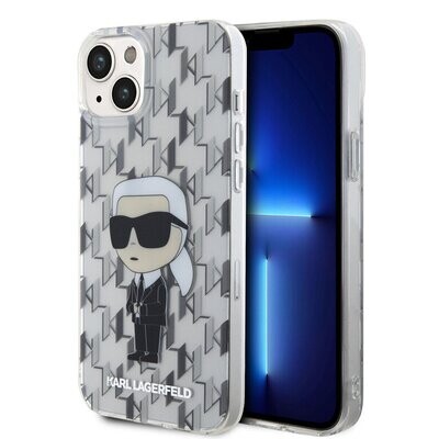 Karl Lagerfeld iPhone 15 Plus TPU Hardcase | Ikonik Monogram | Phonecase.nl