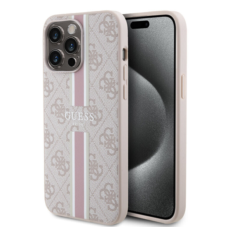 Guess iPhone 15 Pro Max Back cover case - 4G printed stripes