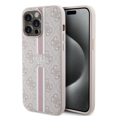 Guess iPhone 15 Pro Max Back cover case - 4G printed stripes