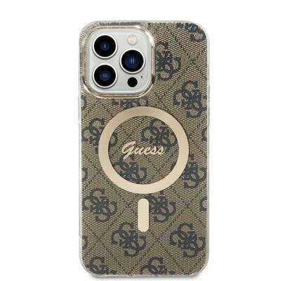 Guess iPhone 15 Pro Max Back Cover Case MagSafe IML 4G | Stylish Protection | Phonecase.nl