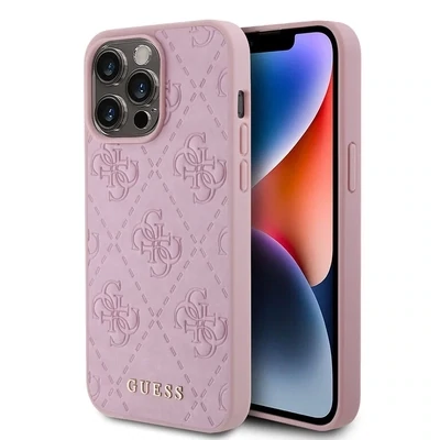 Guess iPhone 15 Pro Max Backcover Case | Quilted 4G Classic | Stylish Protection | Phonecase.nl
