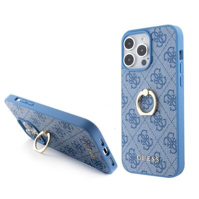 Guess iPhone 15 Pro Max Hardcase - 4G - With Ring Holder