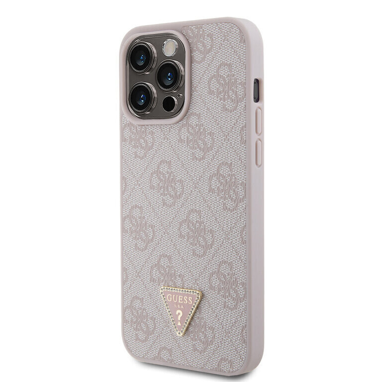 Guess iPhone 15 Pro Max Hardcase - 4G Triangle - Strass