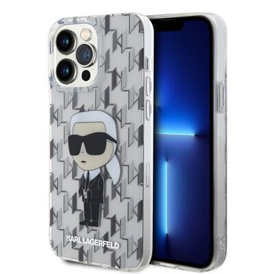 Karl Lagerfeld iPhone 15 Pro Max Case | Ikonik Monogram TPU Hardcase | Phonecase.nl