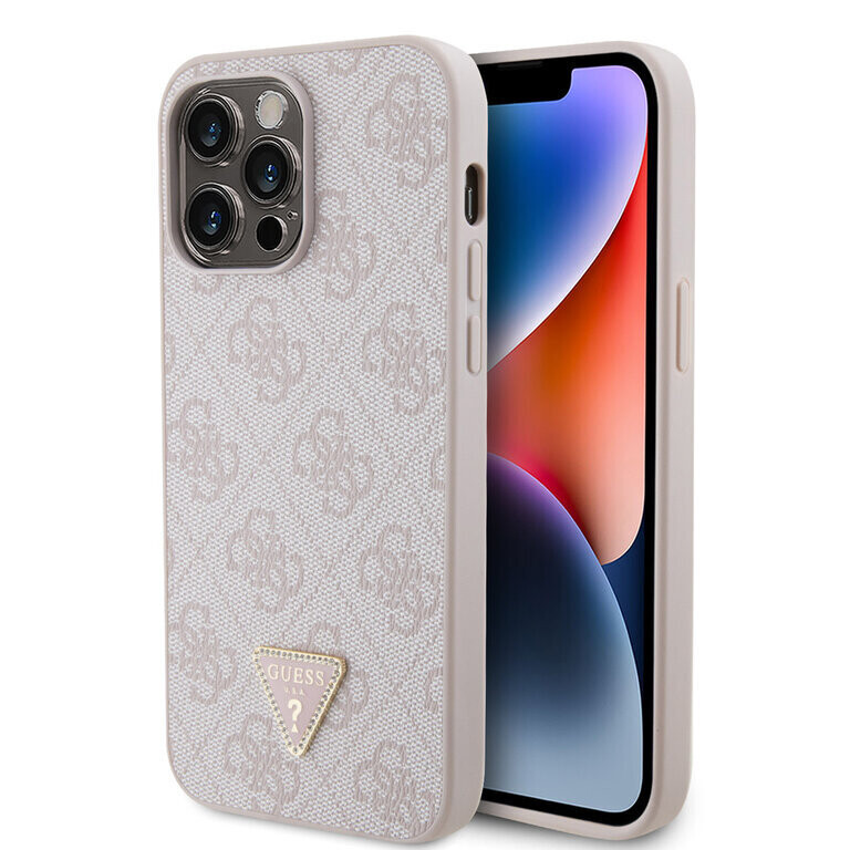 Guess iPhone 14 Pro Max Hardcase - 4G Logo - Strass