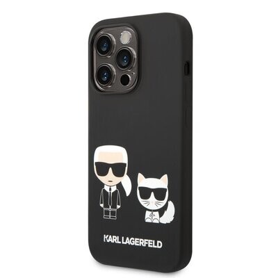 Karl Lagerfeld iPhone 14 Pro Max Back Cover Case - Black | Phonecase.nl
