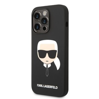 Karl Lagerfeld iPhone 14 Pro Max Hardcase Achtercover - Karl&#39;s Head - Magsafe Compatibel | Phonecase.nl