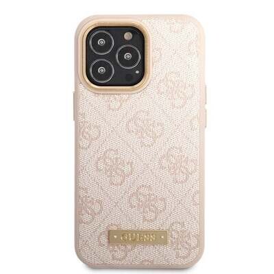 Guess iPhone 14 Pro Hardcase Backcover - 4G - Gold Camera &amp; Buttons - MagSafe Compatible | Phonecase.nl