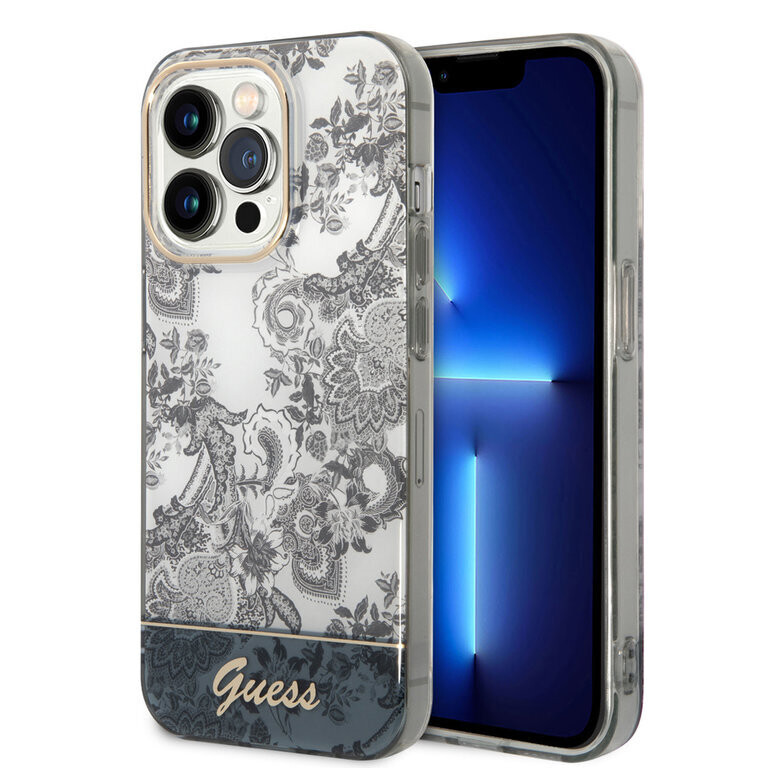 Guess iPhone 14 Pro Hardcase Back Cover - Porcelain Collection | Phonecase.nl