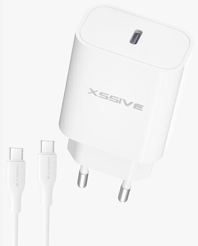Xssive 25W PD3.0 supersnelle oplader met C-C-kabel XSS-AC66NW - Wit