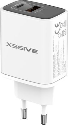 Xssive GaN 67W PDW Fast Charger XSS-AC72CAW - White
