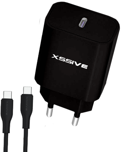 Xssive PD 20W Quick Charger+C-C Cable XSS-AC65NB