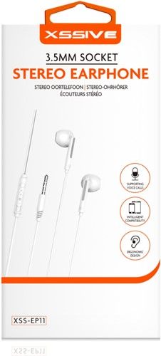 Xssive Stereo Headphones 3.5mm XSS-EP11- White