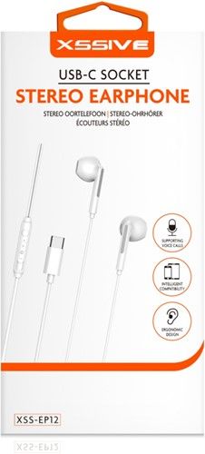 Xssive Stereo Headphones Type-C XSS-EP12- White