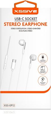 Xssive Stereo Headphones Type-C XSS-EP12- White