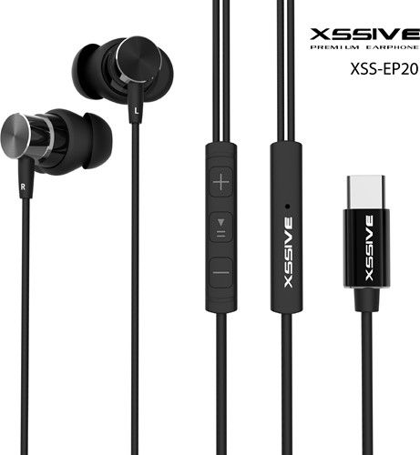 Xssive Stereo In-Ear Headphones for iPhone XSS-EP19 - Zwart