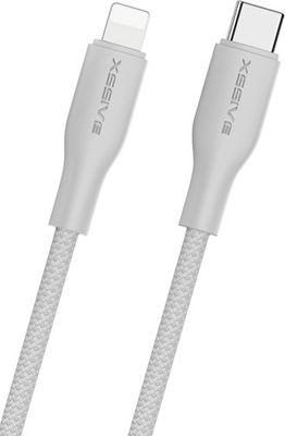 Xssive TPE Braided Cable 27W USB-C to 8-Pin 30cm XSS-TPEBR30CL - White