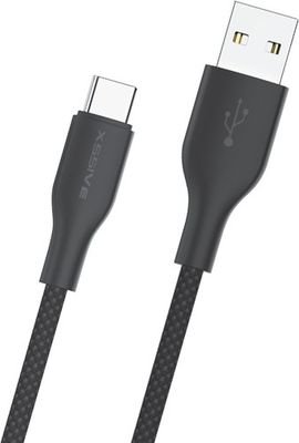 Xssive TPE Braided Cable Type-C 30cm XSS-TPEBR30C - Black