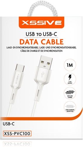 Xssive USB Cable Type-C 1m XSS-PVC100C - Black