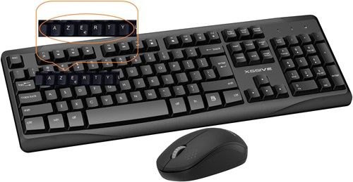 Xssive XSS-KMSET1 AZERTY Wireless Keyboard+Mouse Set