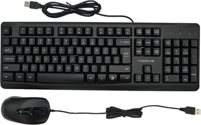 Xssive XSS-KMSET2 WIRED Keyboard &amp; Mouse Combo QWERTY