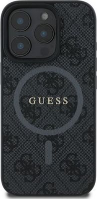 Guess iPhone 16 Pro Max Case | 4G Ring Classic Logo + MagSafe | Phonecase.nl