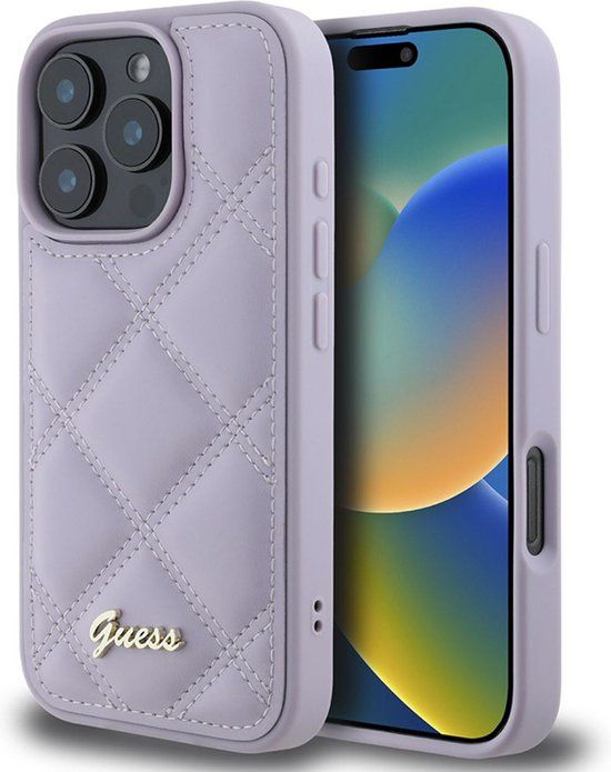 Guess Hardcase PU Quilted Metal Logo iPhone 16 Pro Max