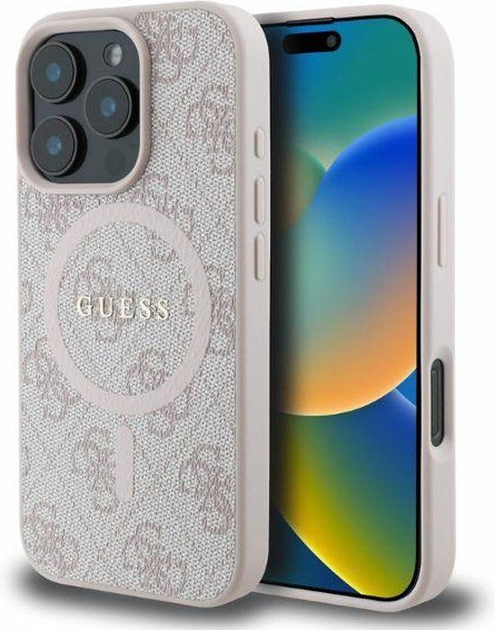 Guess iPhone 16 Pro Case | PU Hardcase + MagSafe | Phonecase.nl