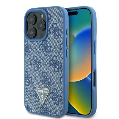 Guess iPhone 16 Pro Case | PU Leather + Strass | Phonecase.nl